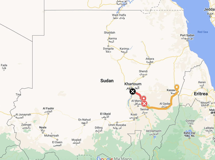 Sudan Map Diagram Part 2