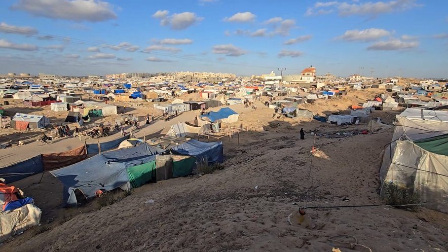 Tents in Gaza
