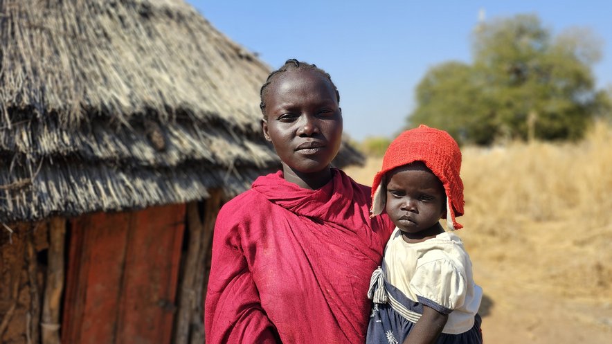 Amira and her child, Sudan