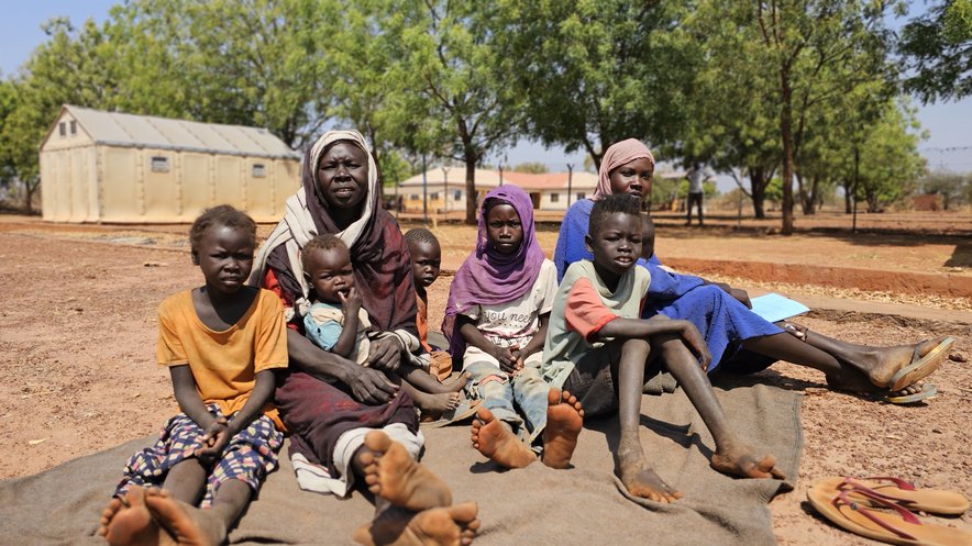 Jaqulin and her family, South Sudan