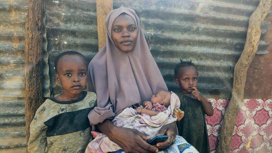 Khadra and her children