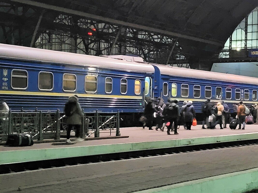 Lviv train station, Ukraine