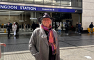 Tim Thomas smiling outside Farringdon station