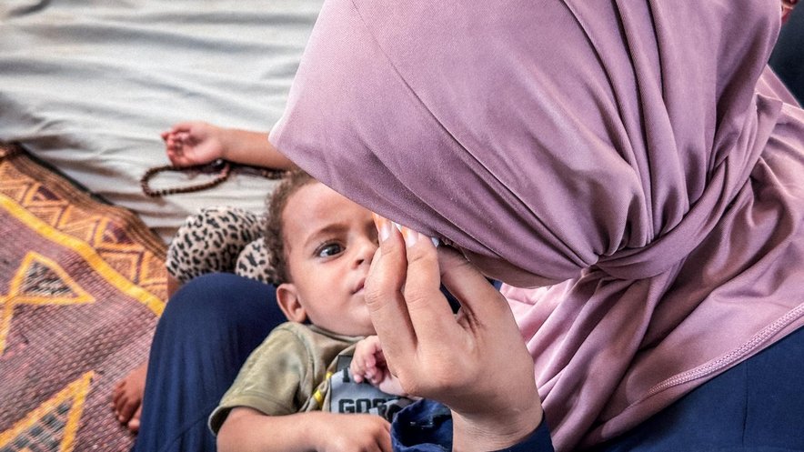 Abdelrahman and his mother, Gaza 2