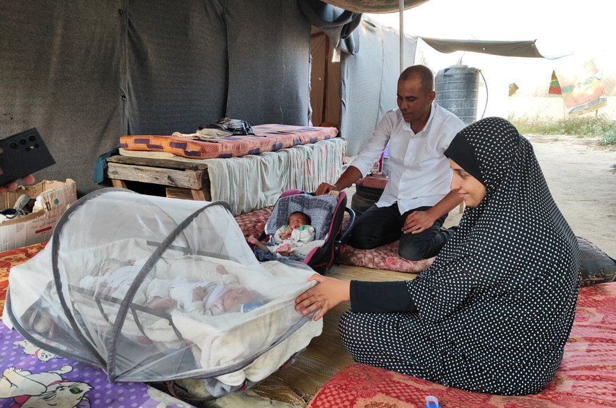 Yasmeen, Baher and the triplets