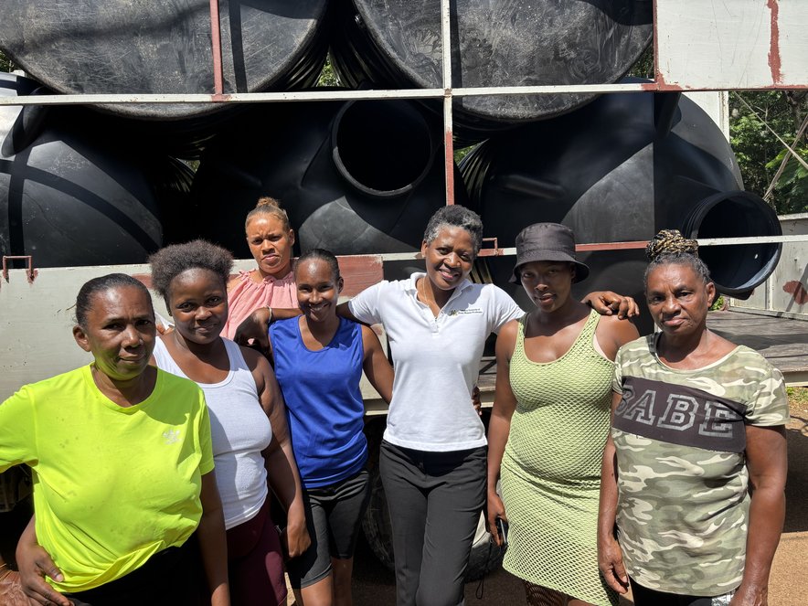 Community of women in Pleasant Valley, Clarendon Jamaica